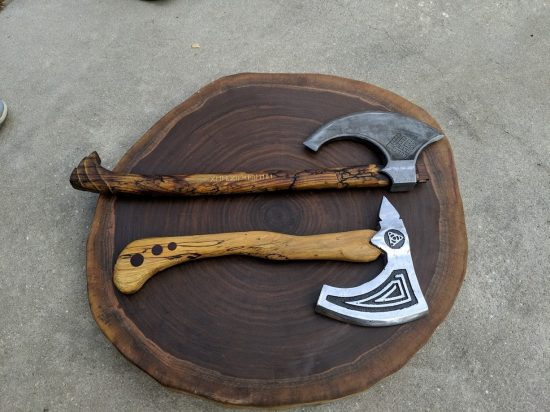 Student Cast Viking Axes